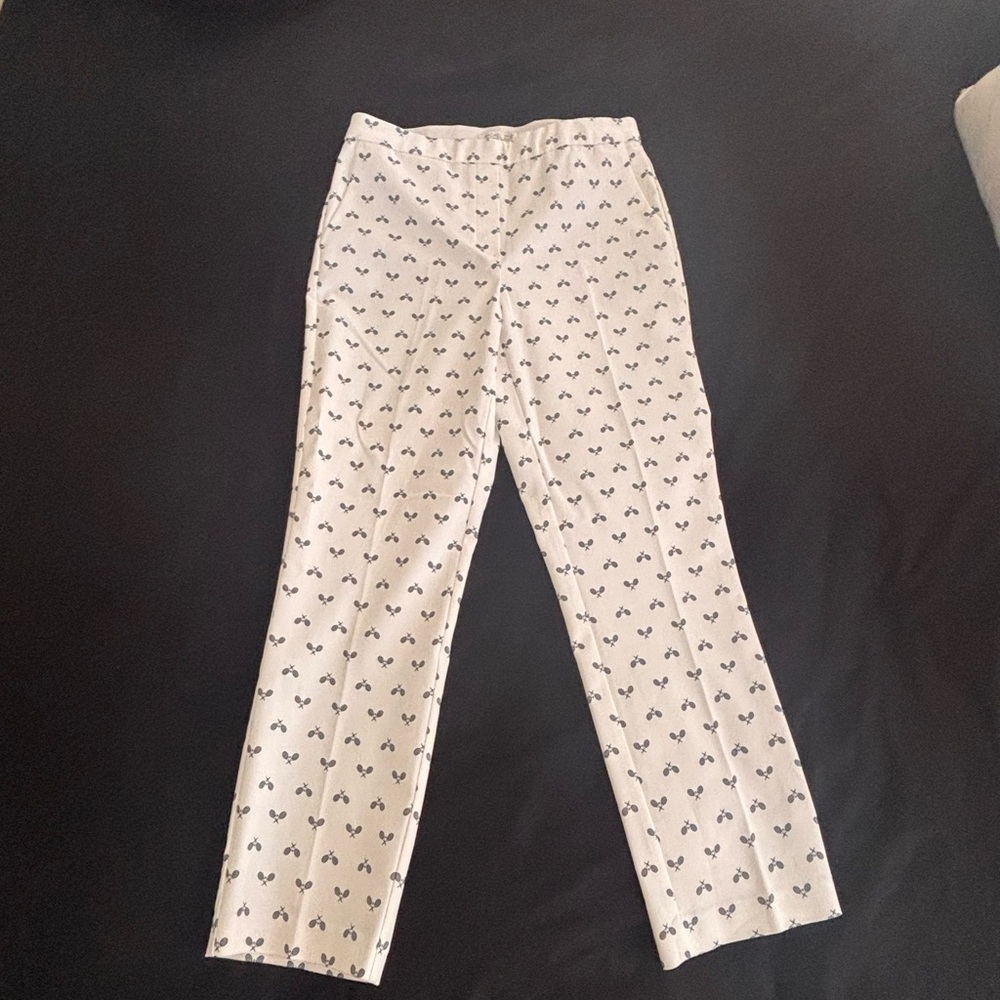 Rachel Zoe White Pants with Black Accents ( tennis) size 8
